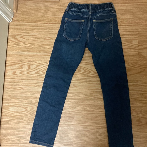 GAP stretch slim boys size large elastic drawstring waste jeans - Picture 2 of 4